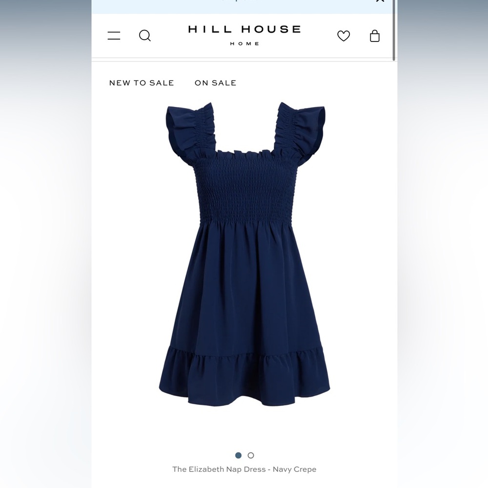NWT Hill House Home The Elizabeth Nap Dress - Navy Crepe Size XSNavy Crepe / XS